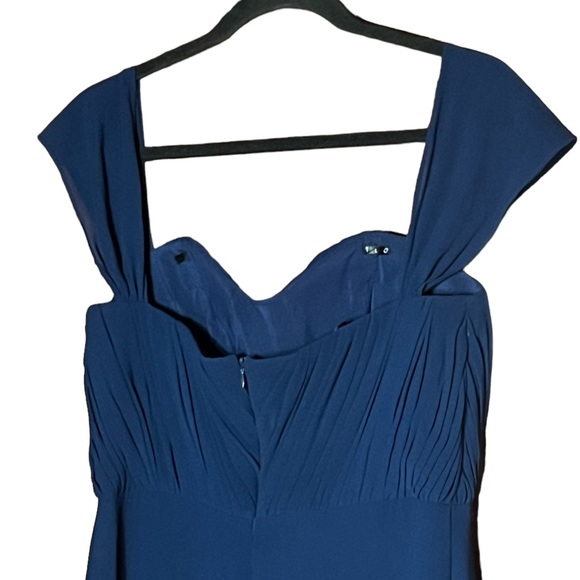 JARLO NAVY FLORENCE OFF SHOULDER GOWN VERY GOOD CONDITION (12) - Picture 9 of 12